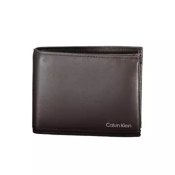 Коричневый кожаный мужской кошелек Calvin Klein