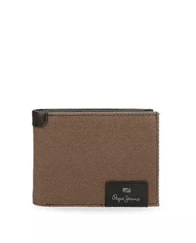 Коричневый кожаный мужской кошелек Hilltop Pepe Jeans, коричневый