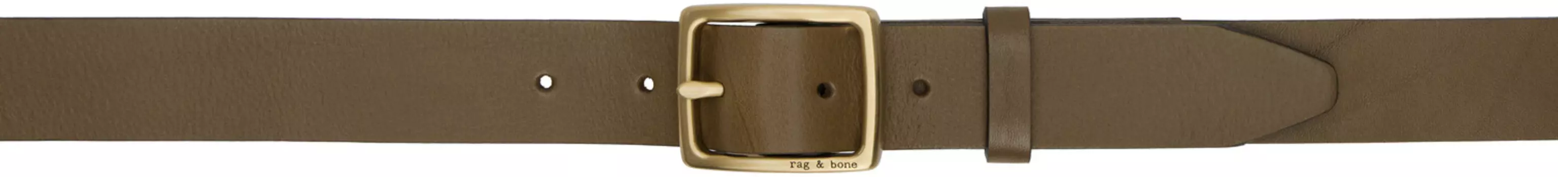 Коричневый кожаный ремень бойфренда rag & bone