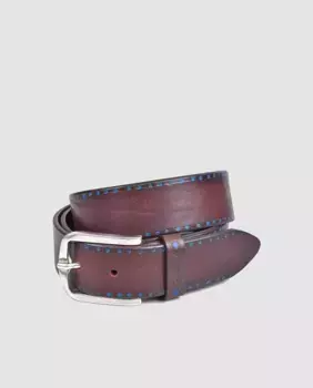 Коричневый кожаный ремень Olimpo, коричневый