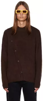 Коричневый Le Chouchou Le Cardigan Pau Cardigan Темный Jacquemus
