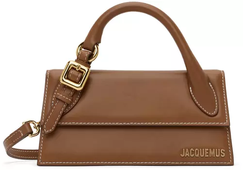 Коричневый Le Chouchou Le Chiquito Длинная сумка-букле Светлая Jacquemus