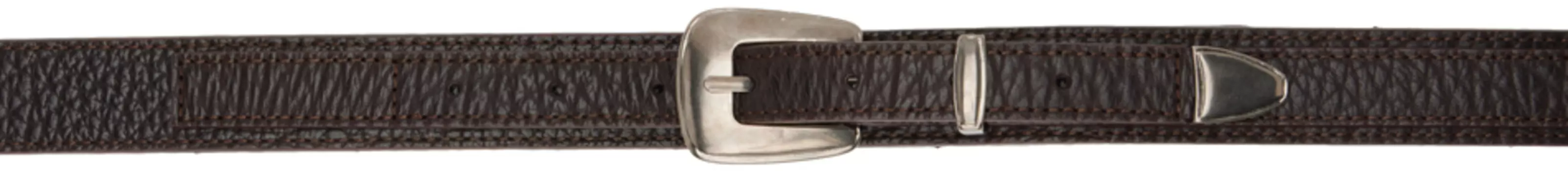 Коричневый минимальный пояс в стиле вестерн LEMAIRE