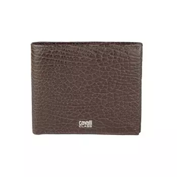 Коричневый мужской кошелек из телячьей кожи cavalli CLASS