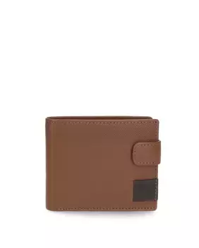 Коричневый мужской кошелек Topper с застежкой-кнопкой Pepe Jeans