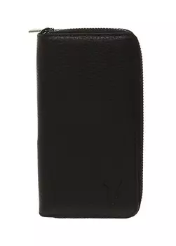 Коричневый мужской кожаный кошелек Carrera