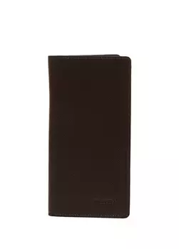 Коричневый мужской кожаный кошелек Carrera