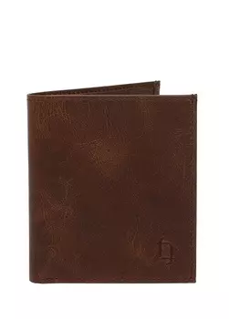 Коричневый мужской кожаный кошелек Fabrika