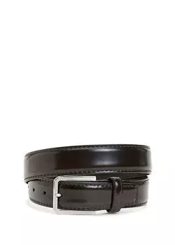 Коричневый мужской кожаный ремень Barrett, черный