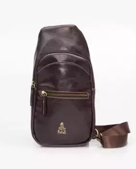 Коричневый мужской рюкзак через плечо Dakar