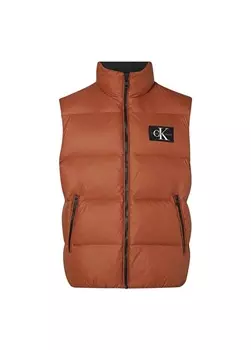 Коричневый мужской жилет Calvin Klein Jeans