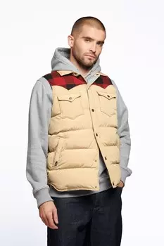 Коричневый мужской жилет Rockford Primaloft более теплого дизайна Penfield, коричневый