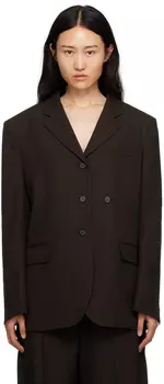 Коричневый оверсайз-пиджак Recto