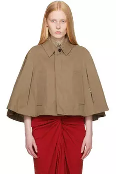 Коричневый пиджак-накидка Burberry