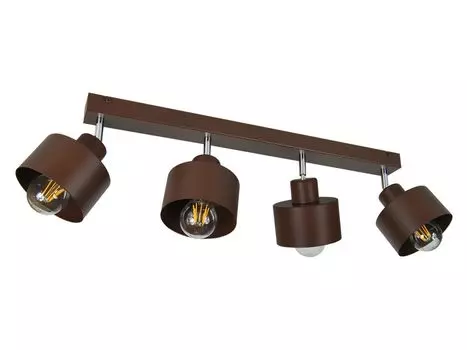 Коричневый потолочный точечный светильник потолочный светильник 4PRST6005BR потолочный светильник 4 лампы alfalux