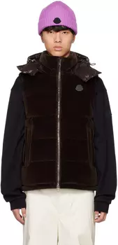 Коричневый пуховый жилет Vexin Moncler