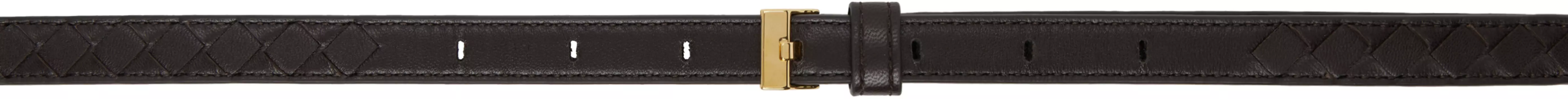 Коричневый ремень для часов Bottega Veneta