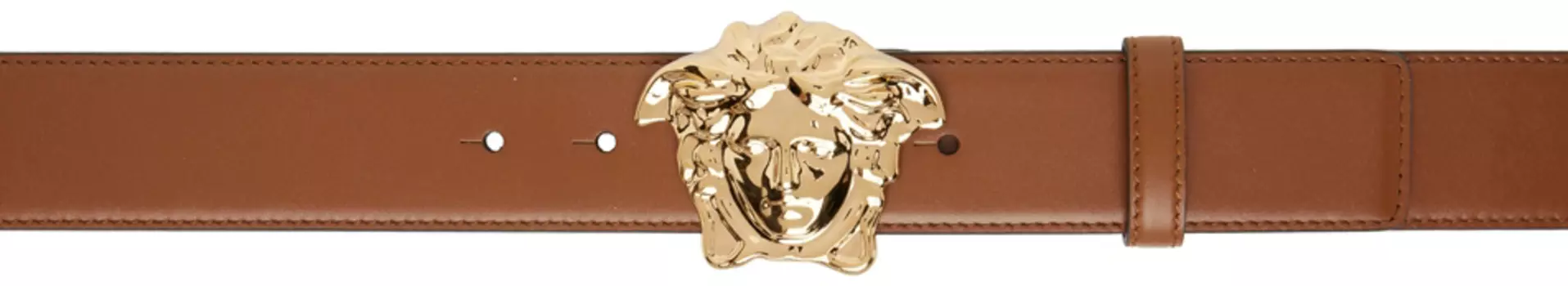Коричневый ремень \Ла Медуза\"" Versace