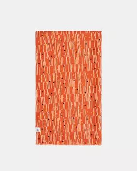 Коричневый шарф крючком Jo & Mr. Joe, темно коричневый