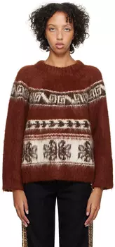 Коричневый свитер Bode Nobska