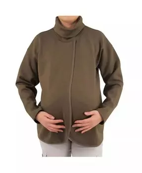 Коричневый свитер для кормления через плечо для беременных Indigo Poppy, коричневый