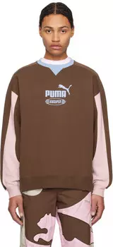 Коричневый свитшот PUMA Edition King Crew KidSuper