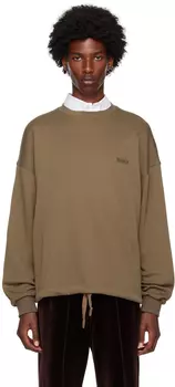 Коричневый свитшот с круглым вырезом ZEGNA