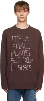 Коричневый свитшот с принтом UNDERCOVER