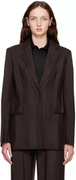 Коричневый свободный пиджак BITE