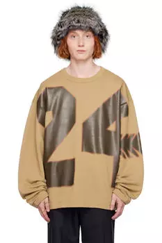 Коричневый свободный свитшот Dries Van Noten