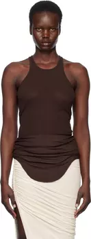 Коричневый топ Hollywood Basic Rib Rick Owens