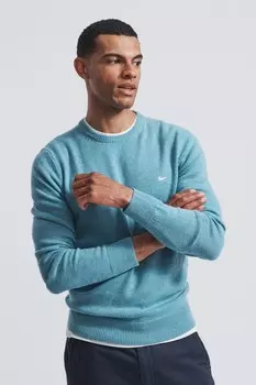 Коричневый Вестборн с круглым вырезом Aubin, синий