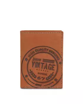 Коричневый винтажный мужской кожаный кошелек с Rfid-блокировкой SKPAT, коричневый