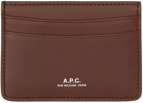 Коричневый визитница André A.P.C.