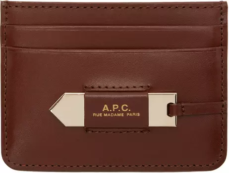 Коричневый визитница Charlotte A.P.C.