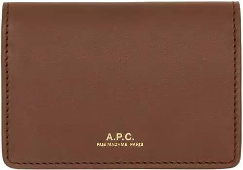 Коричневый визитница Stefan A.P.C.