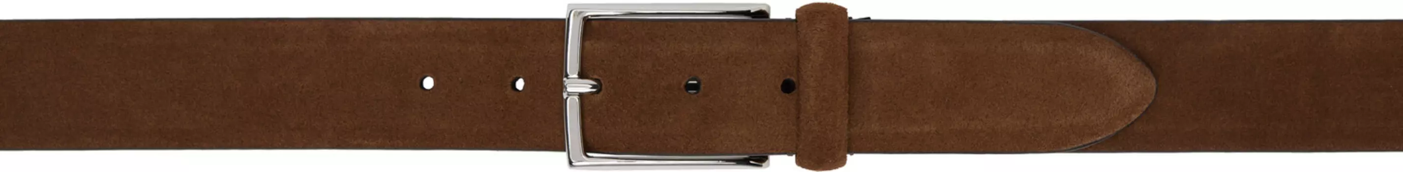 Коричневый замшевый кожаный полуформальный ремень Anderson's, Tobacco