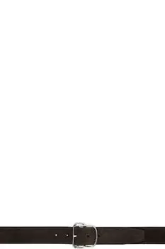 Коричневый замшевый ремень Swirl TOTEME