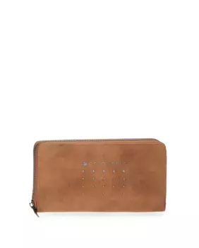 Коричневый женский кошелек на молнии Holly Pepe Jeans