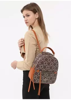 Коричневый женский рюкзак Cacharel