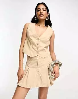 Коричневый жилет Abercrombie & Fitch