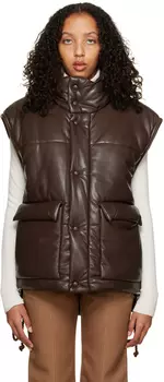 Коричневый жилет Jovan Nanushka