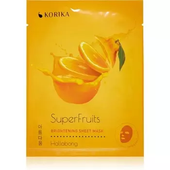 KORIKA SuperFruits Hallabong - Осветляющая тканевая маска 25 г