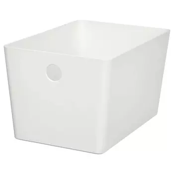 Коробка, белая, 18х26х15 см, KUGGIS IKEA