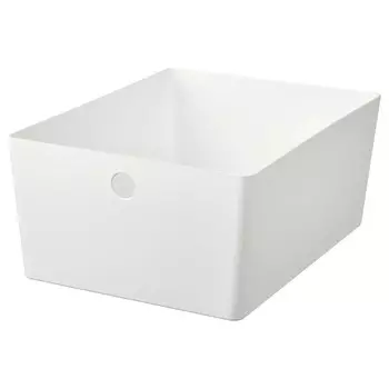 Коробка, белая, 26х35х15 см, KUGGIS IKEA