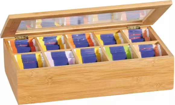 Коробка для чая КЕСПЕР, (1 шт.) KESPER 20х9х36 см, цвет natur