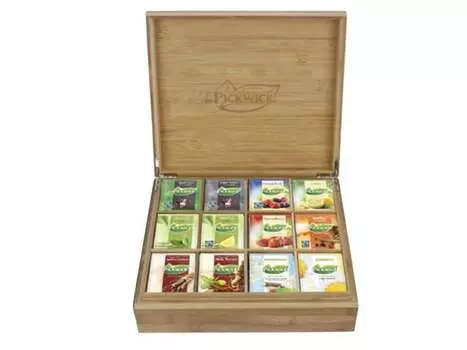 Коробка для чая Pickwick с 12 отделениями + 120 чайных пакетиков