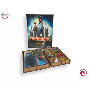 Коробка для хранения настольных игр E-Raptor Insert: Pandemic e-Raptor