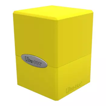 Коробка для карточек Satin Cube – Lemon Yellow Ultra Pro