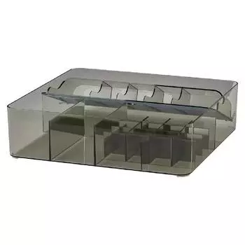Коробка для внутреннего хранения Ikea Visslaan 32Х31Х9 см, серый